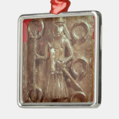 ベニンのプラク メタルオーナメント (左)