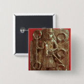 ベニンのプラク 缶バッジ (正面&裏面)