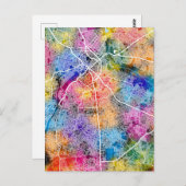 ベニンシティナイジェリアの地図 ポストカード (正面/裏面)