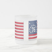 ベニントンの旗のマグ フロストグラスマグカップ (中央)