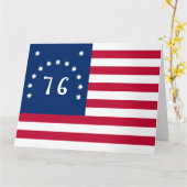 ベニントンの旗：アメリカの76の戦闘旗 カード (黄色い花)