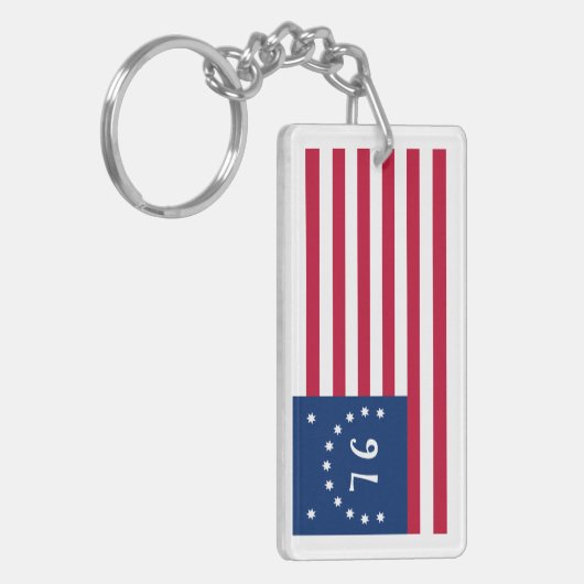 ベニントンの旗:アメリカの76の戦闘旗 キーホルダー (正面左)