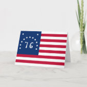 ベニントンの旗:アメリカの76の戦闘旗 サンキューカード (正面)
