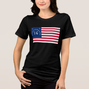 ベニントンの旗:アメリカの76の戦闘旗 トライブレンドTシャツ