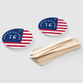 ベニントンの旗:アメリカの76の戦闘旗 ハンドファン (組立なし)