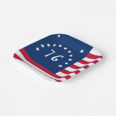ベニントンの旗：アメリカの76の戦闘旗 ペーパープレート (傾斜あり)