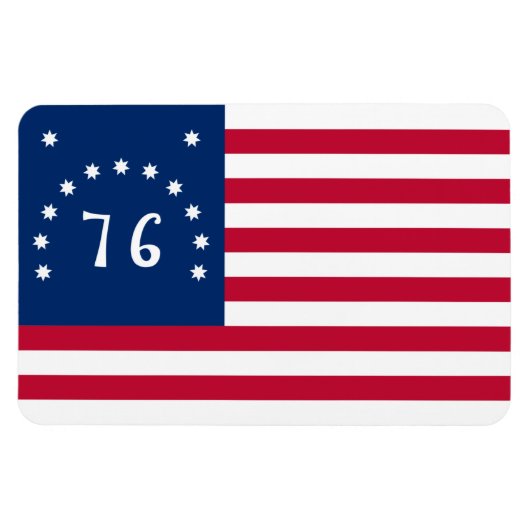 ベニントンの旗:アメリカの76の戦闘旗 マグネット (横)