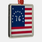 ベニントンの旗:アメリカの76の戦闘旗 メタルオーナメント (右)