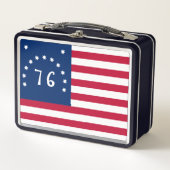 ベニントンの旗：アメリカの76の戦闘旗 メタルランチボックス (正面)