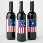 ベニントンの旗：アメリカの76の戦闘旗 ワインラベル (ボトル)