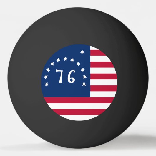 ベニントンの旗：アメリカの76の戦闘旗 卓球ボール (正面)