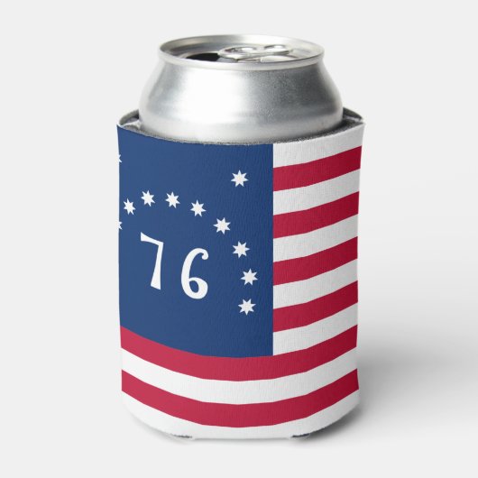 ベニントンの旗：アメリカの76の戦闘旗 缶クーラー (缶正面)
