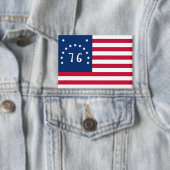 ベニントンの旗：アメリカの76の戦闘旗 缶バッジ (インサイチュ)