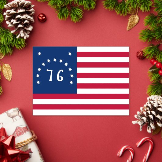 ベニントンの旗:76アメリカの戦いの旗 アクリル招待状 (インサイチュ (クリスマス))