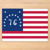 ベニントンの旗:76アメリカの戦いの旗 アクリル招待状 (正面)
