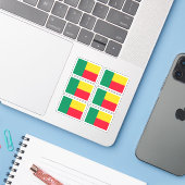 ベニン共和国の旗 - コレクション ステッカー シール (ノートパソコンとiPhone)