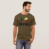 ベニン国旗が好き Tシャツ (正面フル)