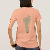 ベニン国旗+地図Tシャツ Tシャツ (裏面)