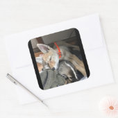 ベニーとドクのステッカー スクエアシール (封筒)