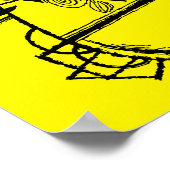 ベニーカーター、サクソフォネスジャズ図解入りの、写真付きのヴィンテージ ポスター (角)