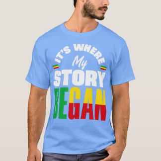 ベニーズベナン国旗の引用文10 Tシャツ