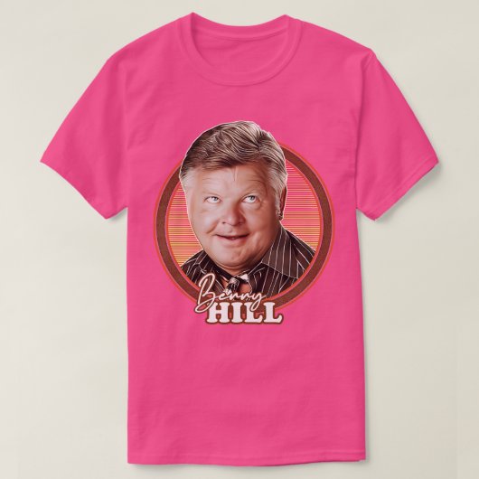 ベニーヒル70sレトロファンデザイン1 tシャツ (デザイン正面)