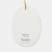 ベニーブルーバニーサンタクリスマスオーナメント セラミックオーナメント (裏面)