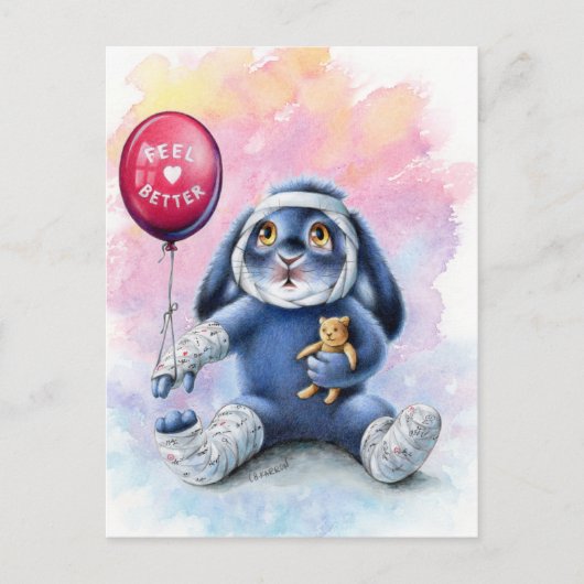 ベニーブルー感じハガキ ポストカード (正面)