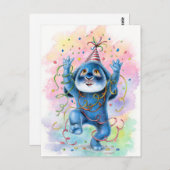 ベニーブルー – お祝いはがき ポストカード (正面/裏面)