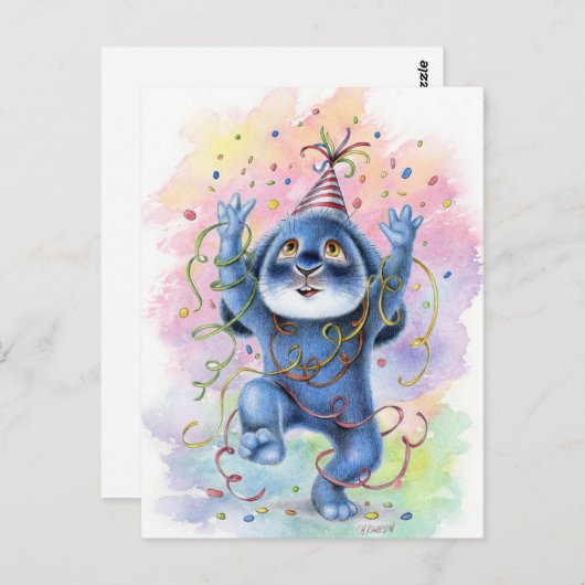 ベニーブルー – お祝いはがき ポストカード (正面/裏面)