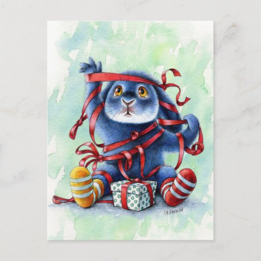 ベニーブルー – もつれ葉書 ポストカード (正面)