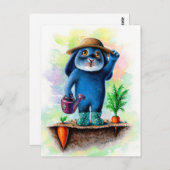 ベニーブルー – ガーデニングはがき ポストカード (正面/裏面)