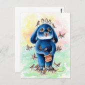 ベニーブルー – バードシードポストカード ポストカード (正面/裏面)