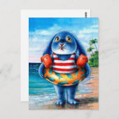 ベニーブルー – ビーチはがき ポストカード (正面/裏面)