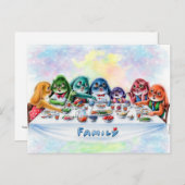 ベニーブルー – ファミリーディナーポストカード ポストカード (正面/裏面)