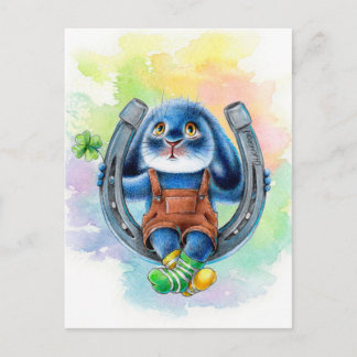 ベニーブルー – ラッキーホースシューポストカード ポストカード