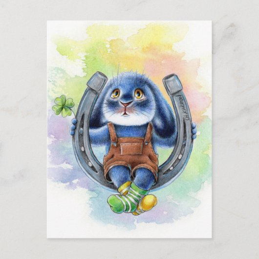 ベニーブルー – ラッキーホースシューポストカード ポストカード (正面)