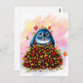 ベニーブルー – 葉秋はがき ポストカード (正面/裏面)