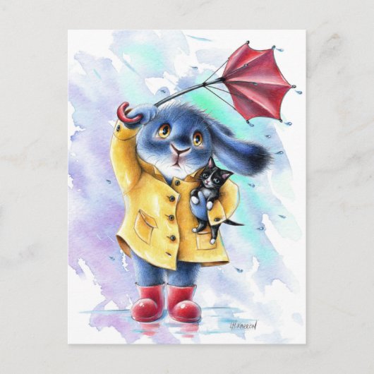 ベニーブルー – Cat Rescueポストカード ポストカード (正面)