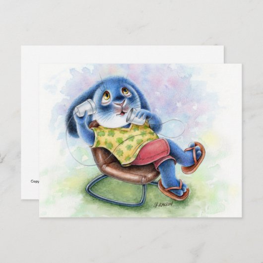 ベニー話ブルー – 聞きたいのはがき ポストカード (正面/裏面)