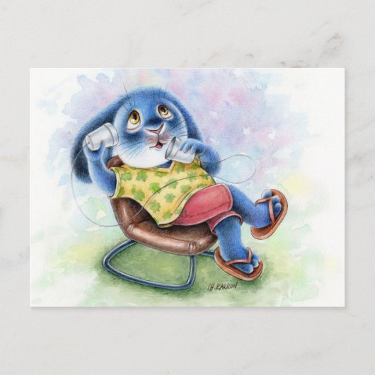 ベニー話ブルー – 聞きたいのはがき ポストカード (正面)