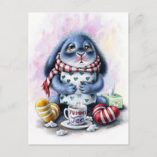 ベニー ブルー - 早期回復 ポストカード (正面)