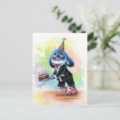 ベニー・ブルー - 誕生日ケーキのポストカード ポストカード (スタンド正面)