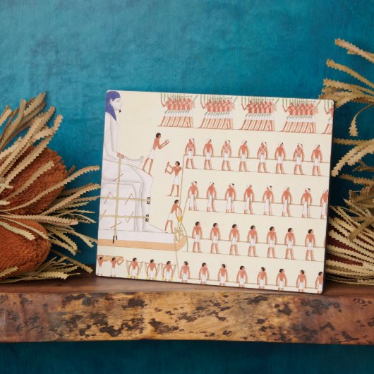 ベニ絵画ハサンの壁が動きを描いている フォトプラーク (側面)