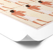 ベニ絵画ハサンの壁が動きを描いている ポスター (角)