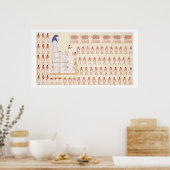 ベニ絵画ハサンの壁が動きを描いている ポスター (キッチン)