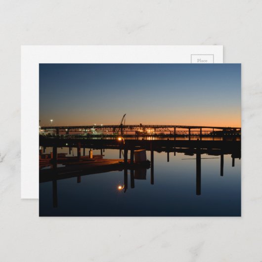 ベネシアブリッジアンドマルティネズマリーナアットサンライズ ポストカード (正面/裏面)