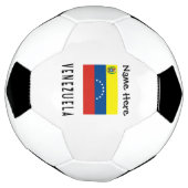 ベネズエラとベネズエラ国旗にあなたの名前を入れたソッケ サッカーボール (回転)
