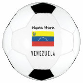 ベネズエラとベネズエラ国旗Socce サッカーボール (正面)
