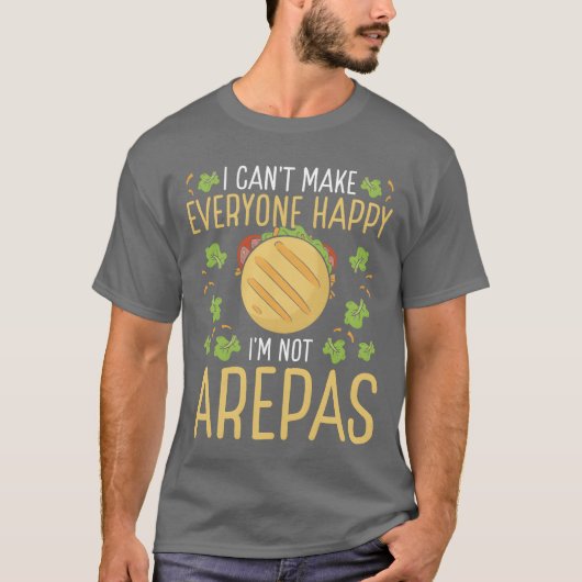 ベネズエラのアレパ愛好家 コロンビア料理 アレパ職人 Tシャツ (正面)